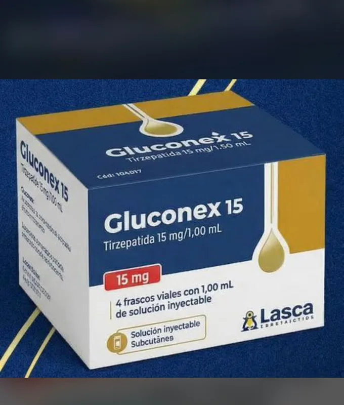 Gluconex Tirzepatida 15mg — Caixa 4 Ampolas
