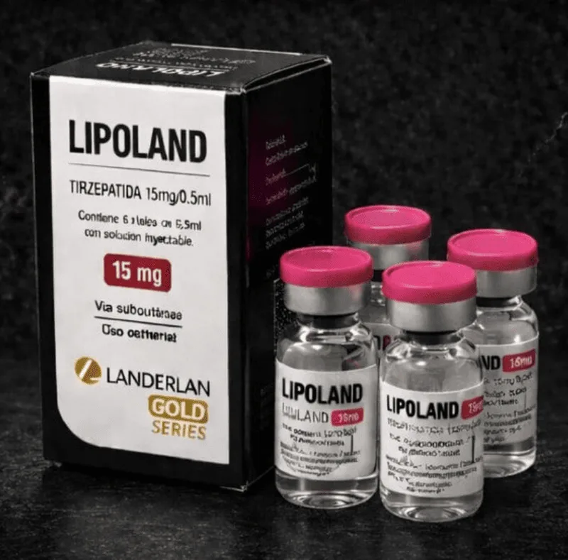 Lipoland Tirzepatida 15mg — Caixa 4 Ampolas