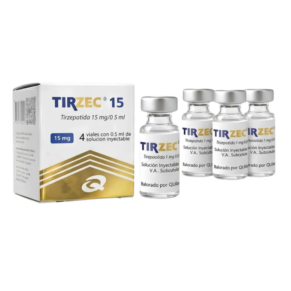 Tirzec Tirzepatida 15mg — 4 Ampolas 0,5ml